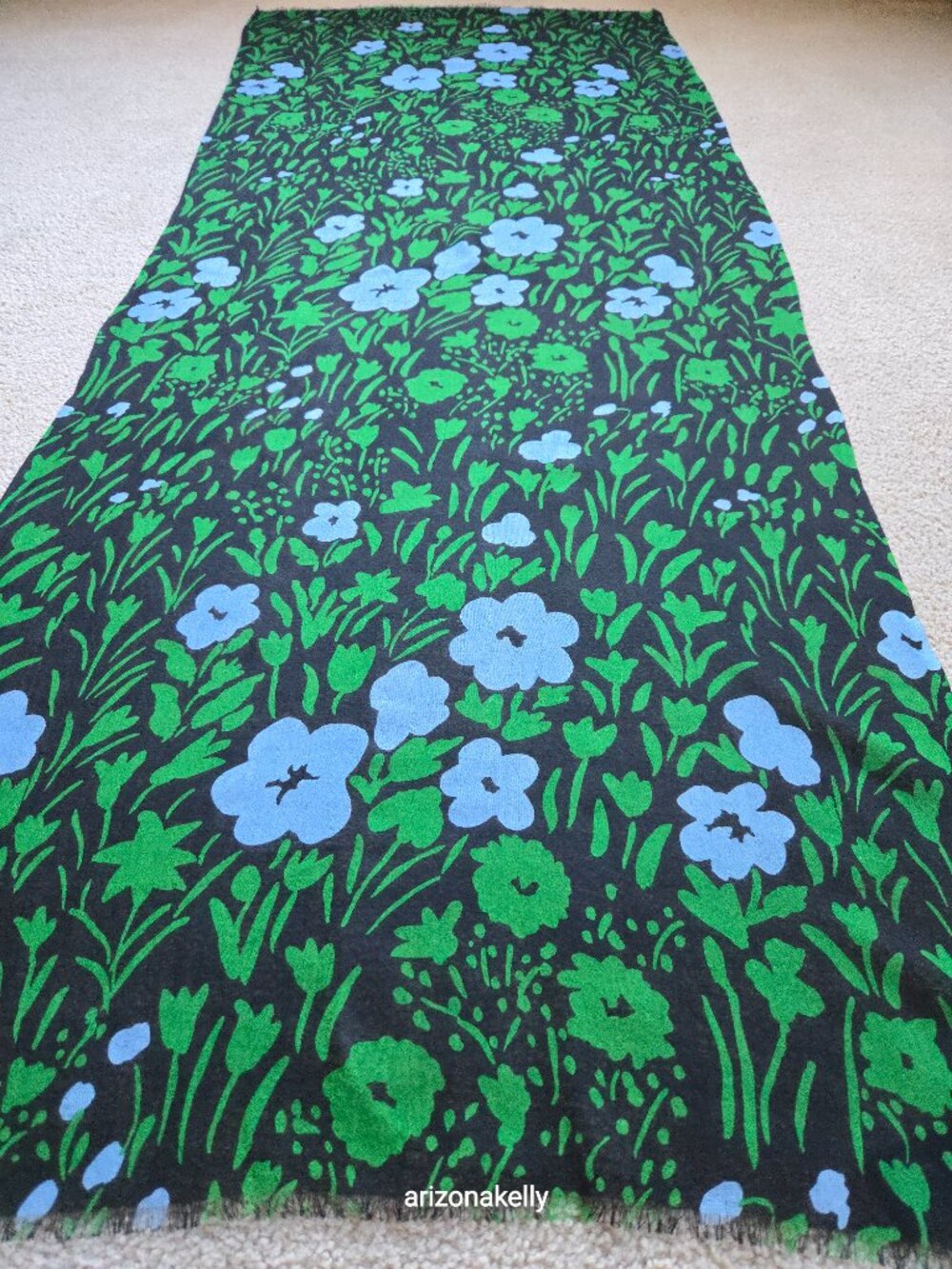 NWOT Marimekko Wool Fiore Scarf Iso Pikkulempi Finland Design - Picture 8 of 15